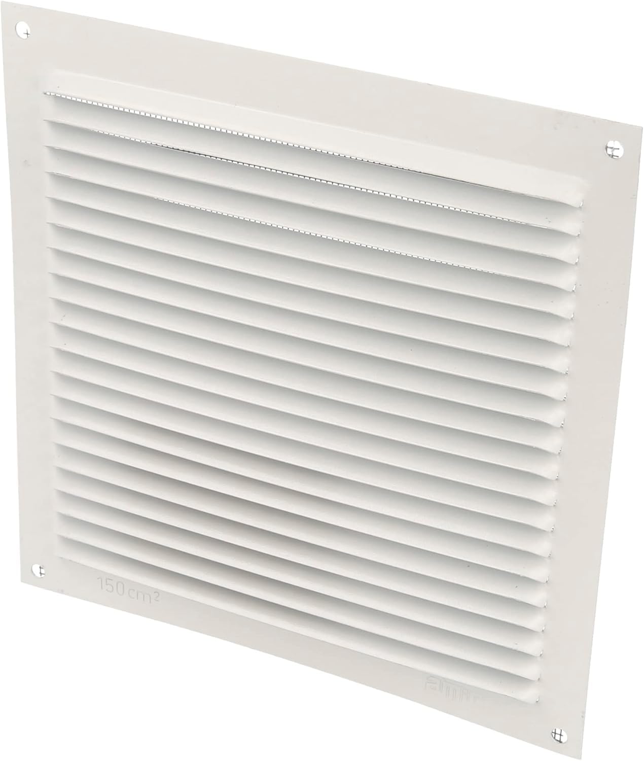 Amig - Square Aluminium Ventilation Grille with Mosquito Net, White, 170 x 170 mm - Image 3