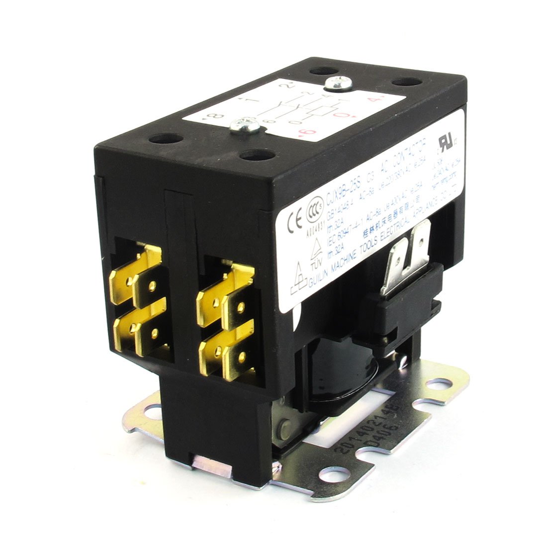 Aexit CJX9B-25S AC240V Distribution electrical 32A Rated Coil Voltage 2 Poles 2NO Air Conditioner AC Contactor