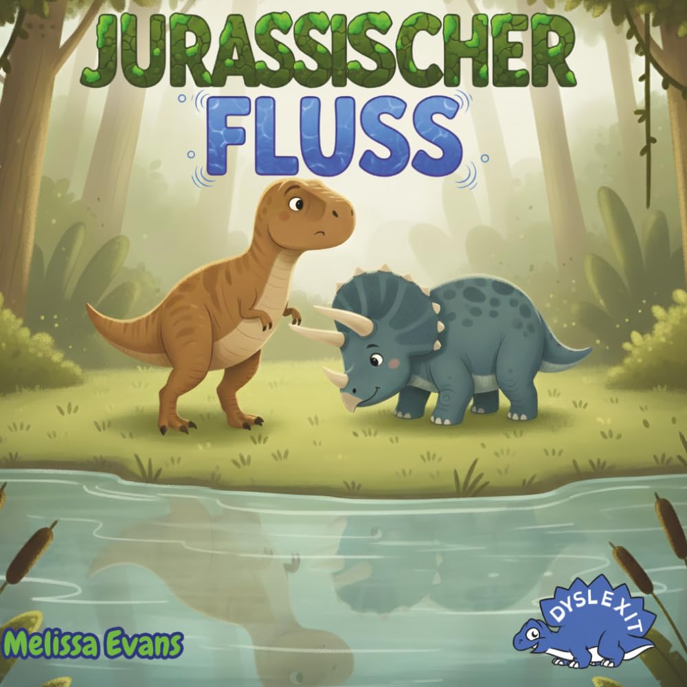 Jurassischer Fluss: Buch für Kinder mit Legasthenie und LRS