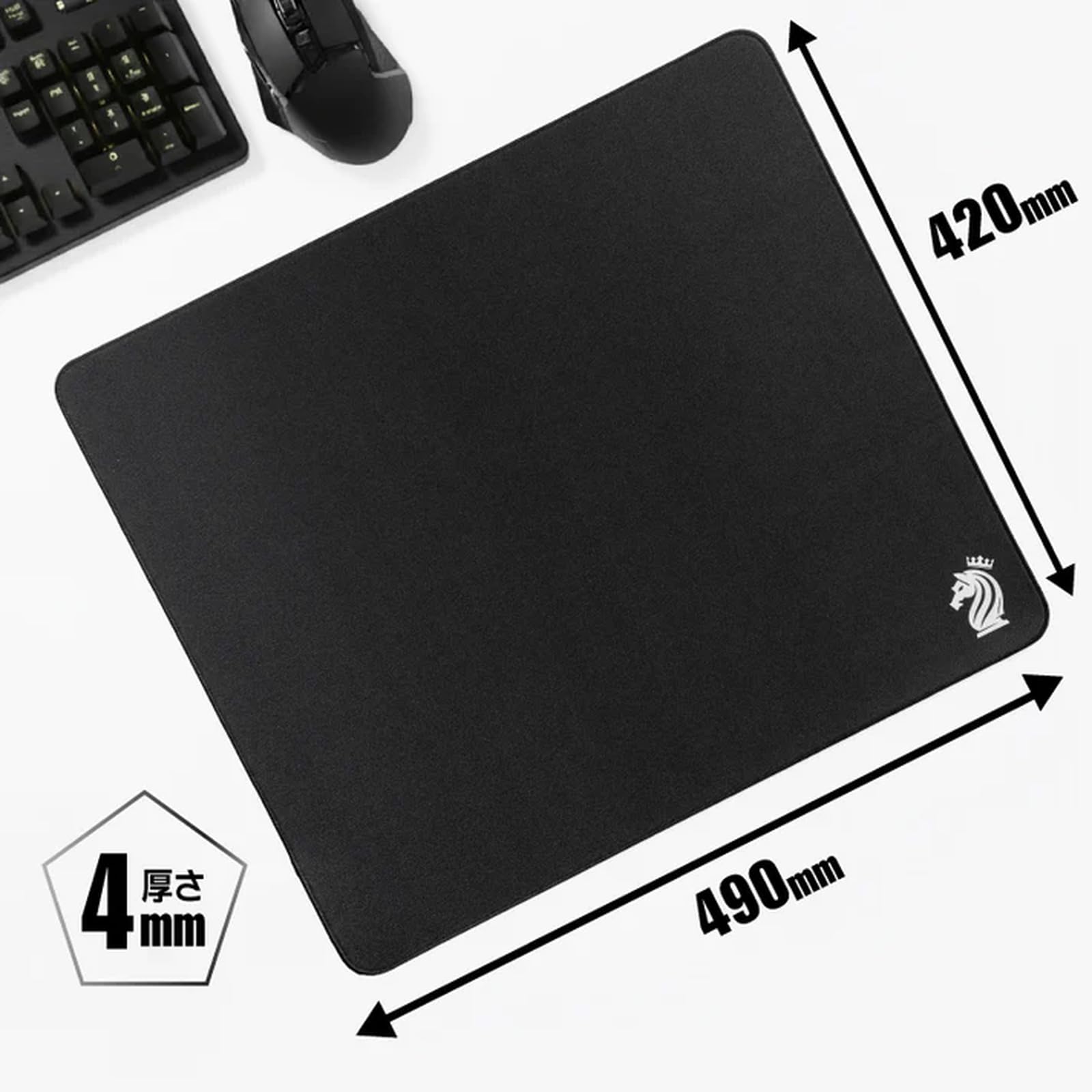 Amazon.co.jp: DotAndZ BASIC ブラック ゲーミングマウスパッド
