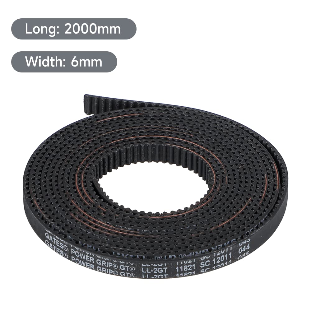 Courroie Distribution 2GT Creality 1m - Pour Imprimantes 3D Ender 3, CR-10 - Largeur 6mm Avec Manchons Cuivre