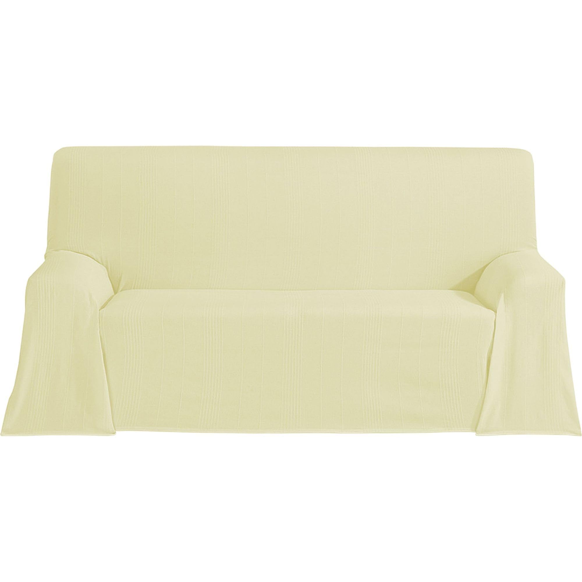 ECOMMERC3 | Multi-purpose Foulard Size 180 x 260 cm for Sofa or Bed – Multipurpose Vanilla Decorative Bedspread for Sofa, Bed – Jarapa Sofa or Bed Protector Light and Elegant