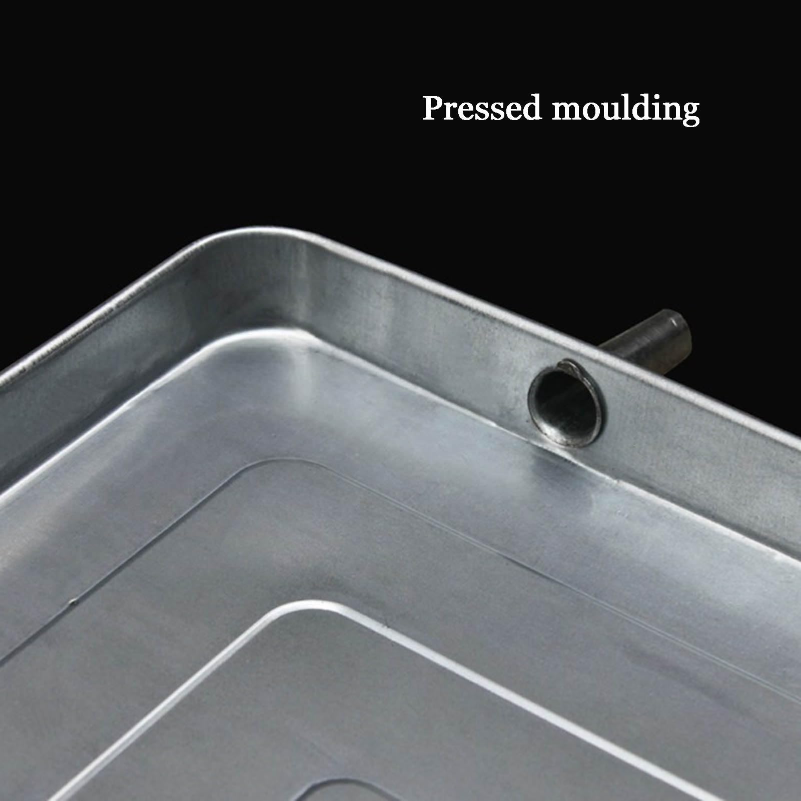 Bandeja Colectora Agua Acero Inoxidable para Unidad Exterior Aire Acondicionado Portátil Apto para Sistemas Climatización Y Sistemas Bomba Calor (95x46x3cm)