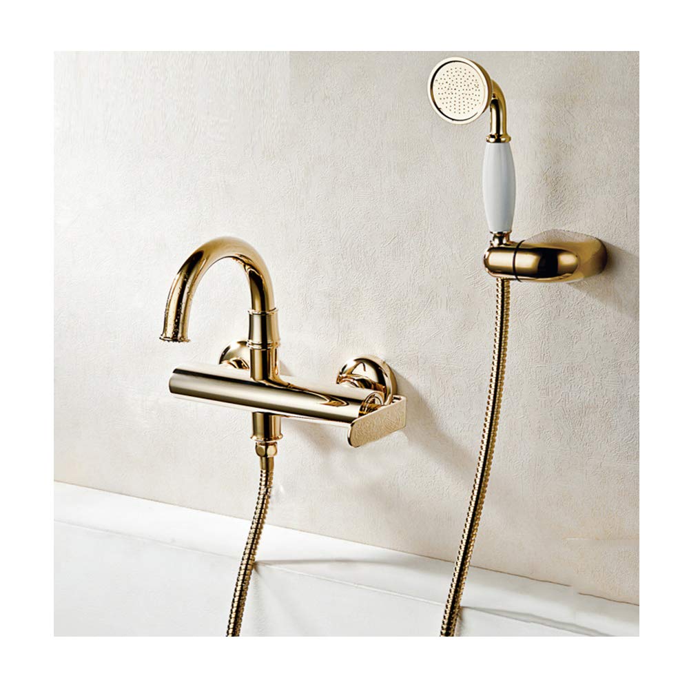 Robinet de baignoire mélangeur multifonctionnel en laiton à commande unique
