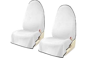 Car Seat Covers 2pcs White Waterproof Car Seat Cover