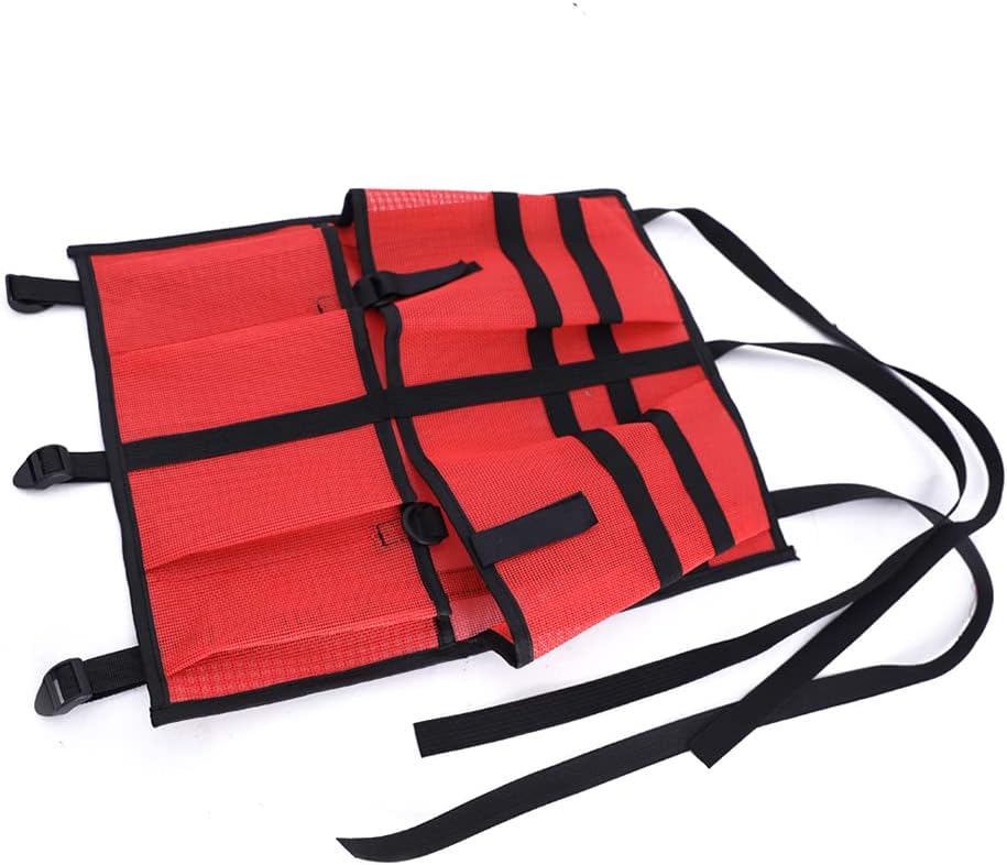 LIZHOUMIL Kayak Canoe Storage Bag, Kayak Canoe Dinghy Gear Accessories, Adjustable Buckle Strap Organizer, Storage Bag Under Kayak Seat for Water Sports Black : Sports & Outdoors