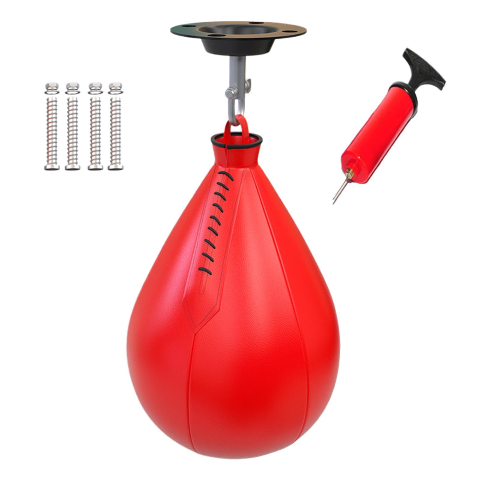 Zestaw bokserski Speedbag, wisząca torba Speed Bag, torba w kształcie gruszki, przenośna piłka bokserska, obrotowa piłka na siłownię, wielokrotnego użytku, torba Speed Bag dla mężczyzn, zestaw