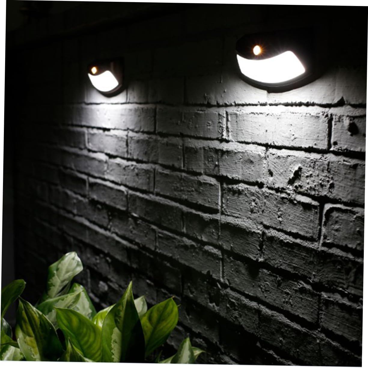 Toddmomy 2 Stück Solar Außenwandleuchten LED mit Automatischer Lichtsteuerung aus Abs Undpc 200 Lm für Garten und Hinterhofbeleuchtung