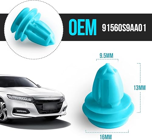 Miniatura 2 de 20 retenedores para panel de puerta, compatible con Honda Civic Accord Acura 91560-S9A-A01