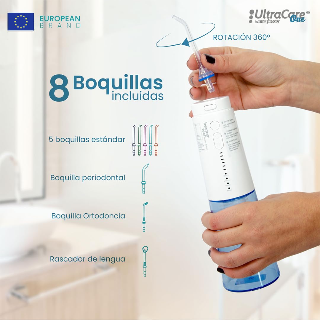 Compra Inteligente: Aquapik® One Irrigador dental + Aquapik® Mini en un Pack | Ahorra y Cuida Tu Salud Bucal en Casa y Viaje |Cubre diferentes necesidades bucales | Cuidado Premium