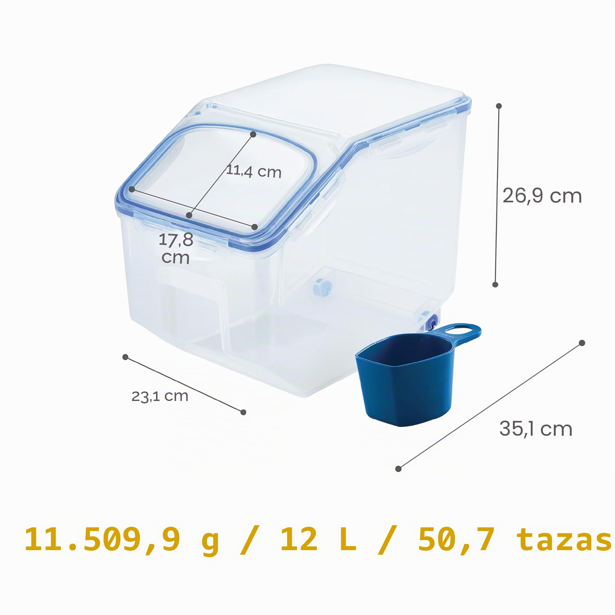 Lock & Lock HPL510 caja de almacenamiento multi-función de Cocina Caddy 12 l
