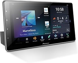 DMH-WT7600NEX Digital Multimedia Receiver with Wireless Apple CarPlay and Android Auto, 9” Capacitive Floating Screen, Single-DIN, Built-in Bluetooth, WiFi and Amazon Alexa