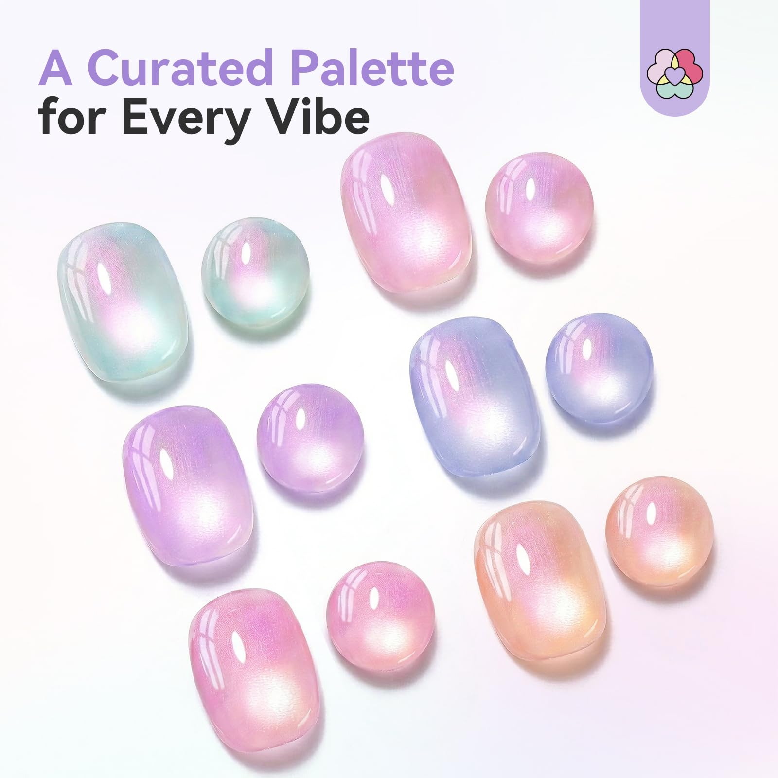 SAVILAND One-Step Penna per Smalto Gel: 3 in 1 Smalto Gel Penna Base, Colori e Top Coat Gels Nail Polish con Magnete per Nail Art Cat Eye Formato da Viaggio 4ml, Facile Usare per Principianti