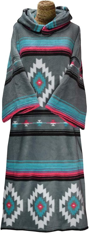 TLS Hooded Poncho or Changing Robe Towel for Beach Watersports & Surfing - Change Robe Native - Unisex