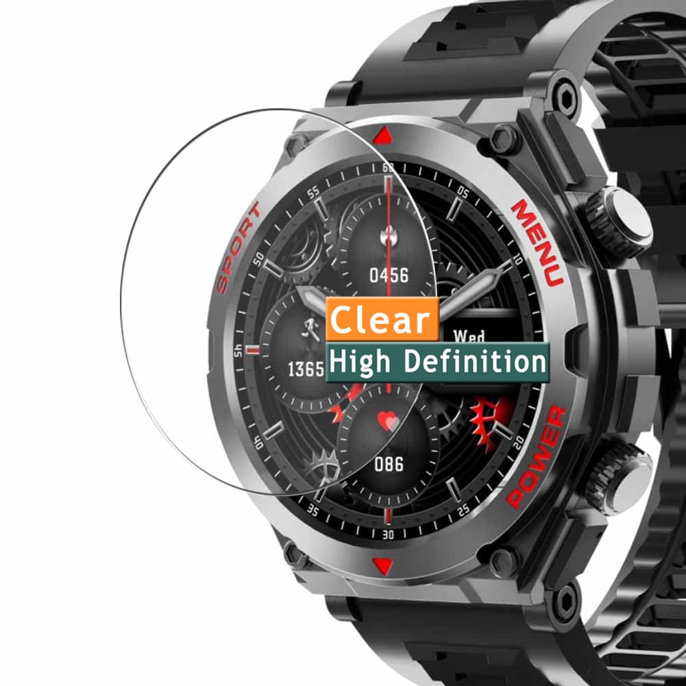 Vaxson 3-Pack Screen Protector, compatible with Nehcovbo Bvlrksc S66 1.52" smart watch smartwatch TPU Film Protectors Sticker [ Not Tempered Glass ]