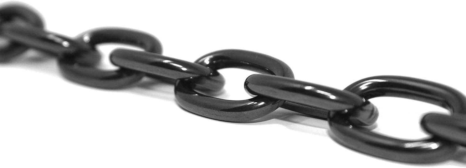 Dogline Herm Sprenger Black Stainless Steel Short Link Fur Saver Training Collar No-Pull Slip Chain for all Dogs Easy Control Made in Germany