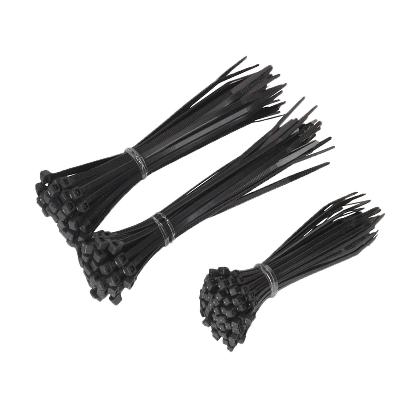 Kafton Black Cable Tie Assortment Pack Of 75 100/150 / 200Mm