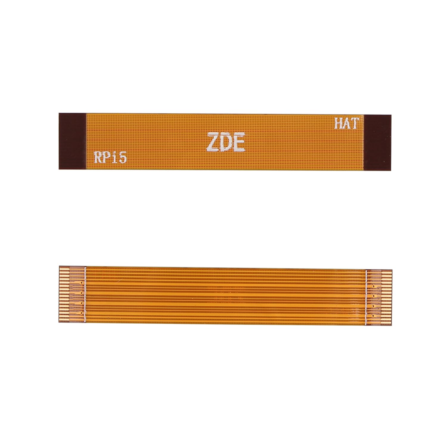 ZDE Set di 2 cavi flat flessibili PCIe FPC 16 pin 0,5 mm non compatibili con Raspberry Pi 5 PCIe a M.2 Key M NVMe SSD adattatore PCIe per scheda periferica