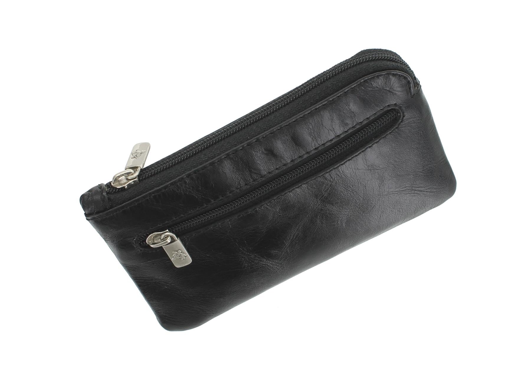 Portamonete In Pelle Monza Geno Con Portachiavi | Nero, Tasca Carta Di Credito - Foto 13