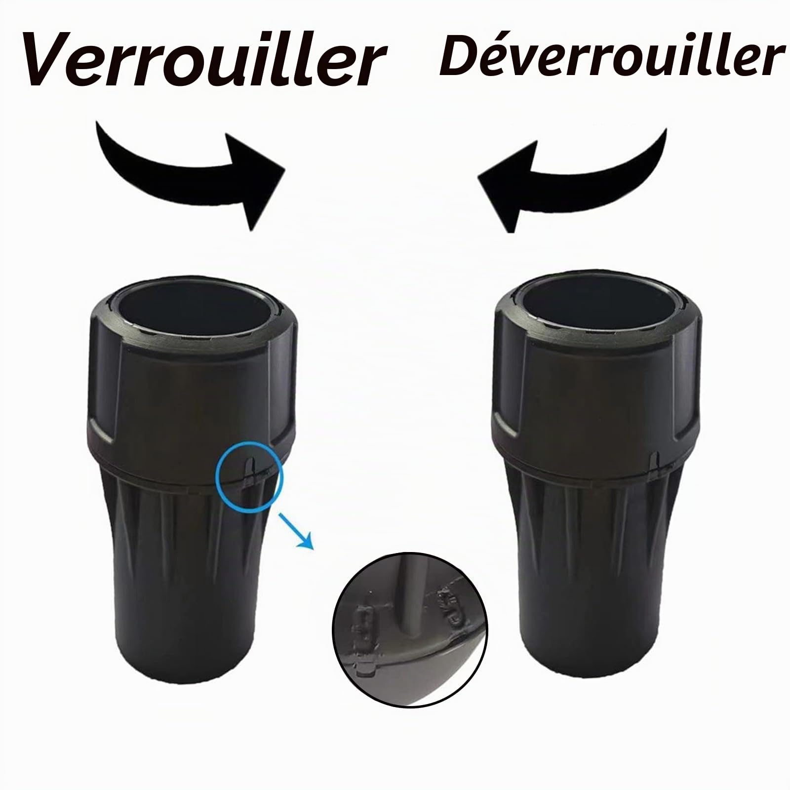 DWV9000 Adaptateur universel pour DeWalt - Adaptateur d'aspiration à fermeture rapide pour outils électriques - Raccord d'aspirateur compatible avec DWV902M DWE6423 et ponceuse excentrique