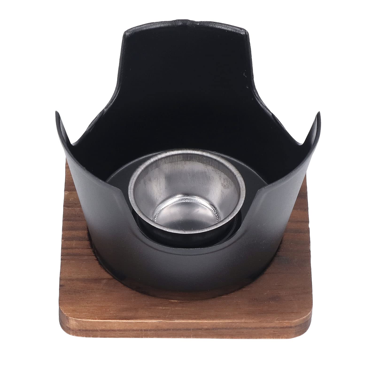 Mini Set di Griglie per Barbecue,Barbecue a Carbone Griglia da Tavolo a Carbone Barbecue in Stile Giapponese Griglia Rotonda per Interni con Base in Legno per Picnic Giardino Balcone Campeggio