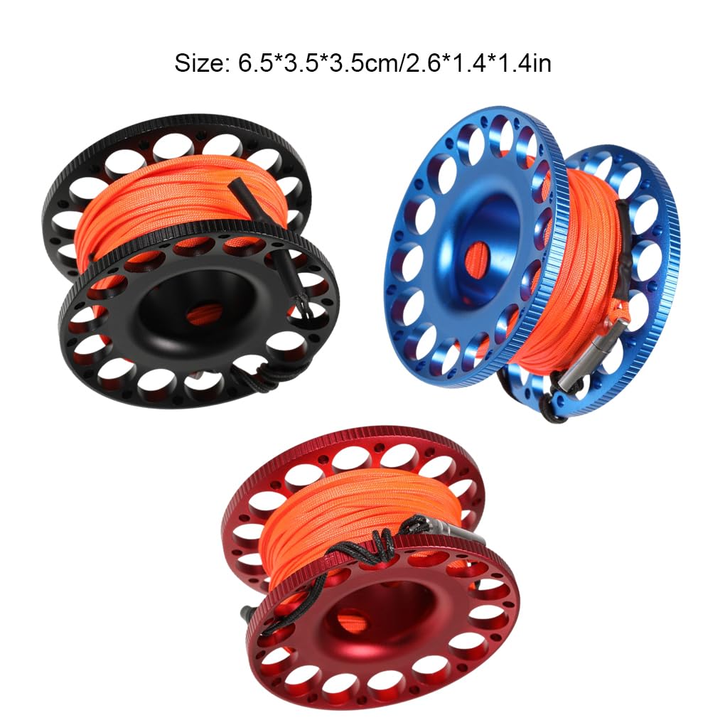 Dive Reel Bobina Professionale in Alluminio con moschettone