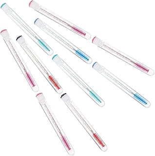 10pcs Diamond Eyelash Brush Set with Rhinesto...