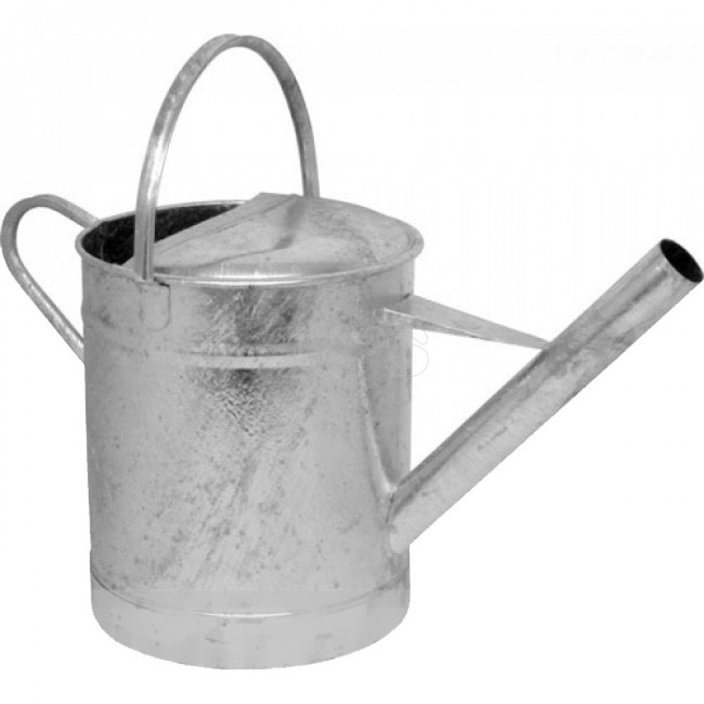 L&S Engineers Grey Galvanised Bitumen Pouring Can, Heavy Gauge 3 Gallon Capacity