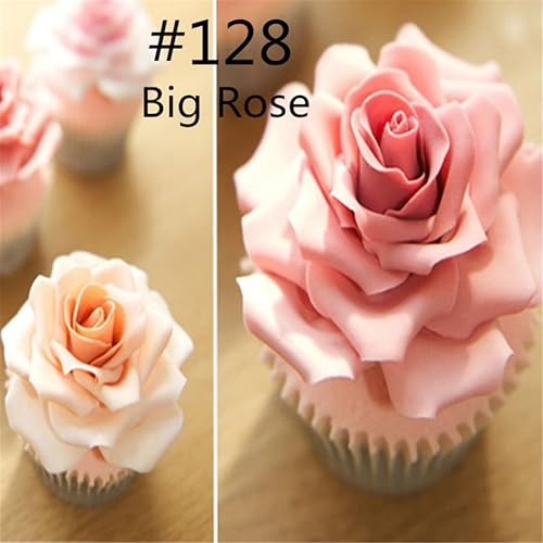 Miniatura 8 de 5 piezas de acero inoxidable rosa flor tuberías puntas tuberías boquillas decoración pasteles suministros galletas magdalenas glaseado suministros
