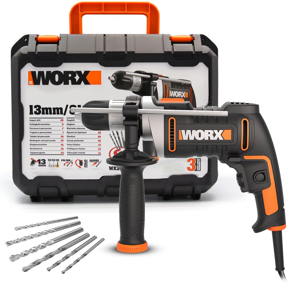 Trapano a percussione WX328 | WORX | 800W di potenza | Bilanciato e leggero per prestazioni migliori