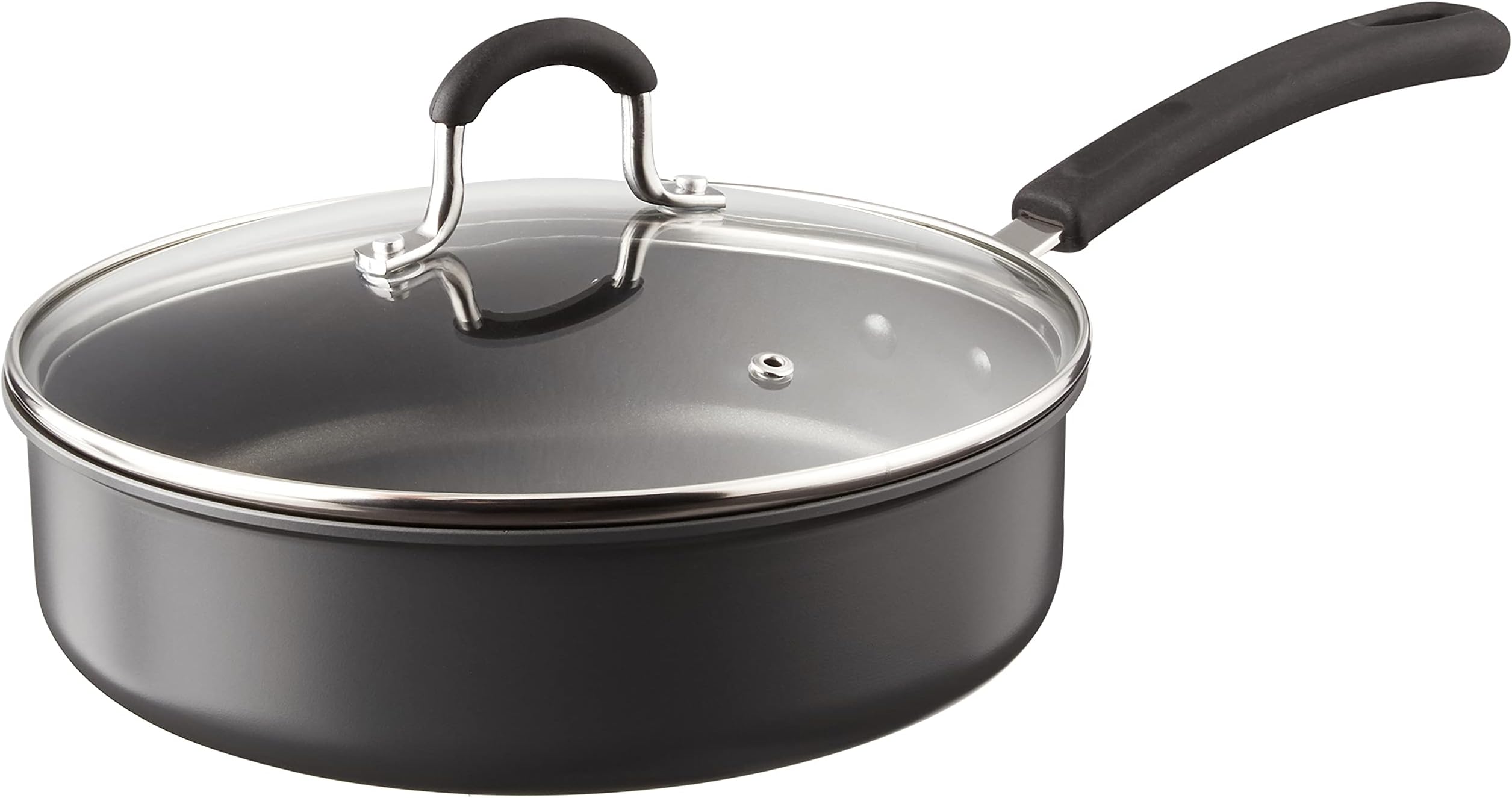 2635 3 Quart/24cm Anodized Nonstick Saute Pan, 3 Quarts, Black