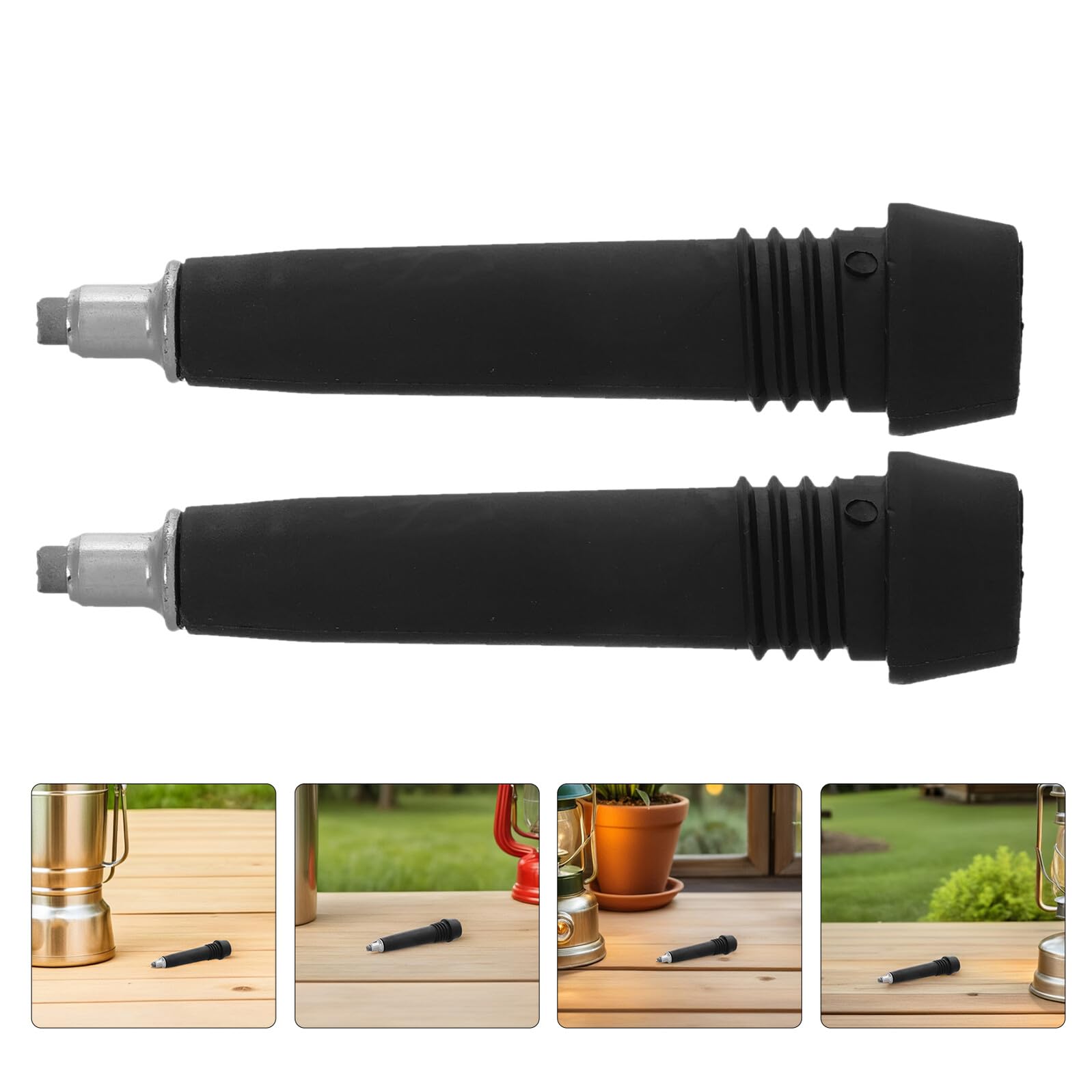 SUPVOX 10stücke Wanderstockspitzen aus Wolframkarbid Ersatzspitzen für Trekkingstöcke Outdoor-Spitzen für Wanderstöcke Werkzeuglose Montage Langlebige Wanderstockspitzen für Unebenem Gelä