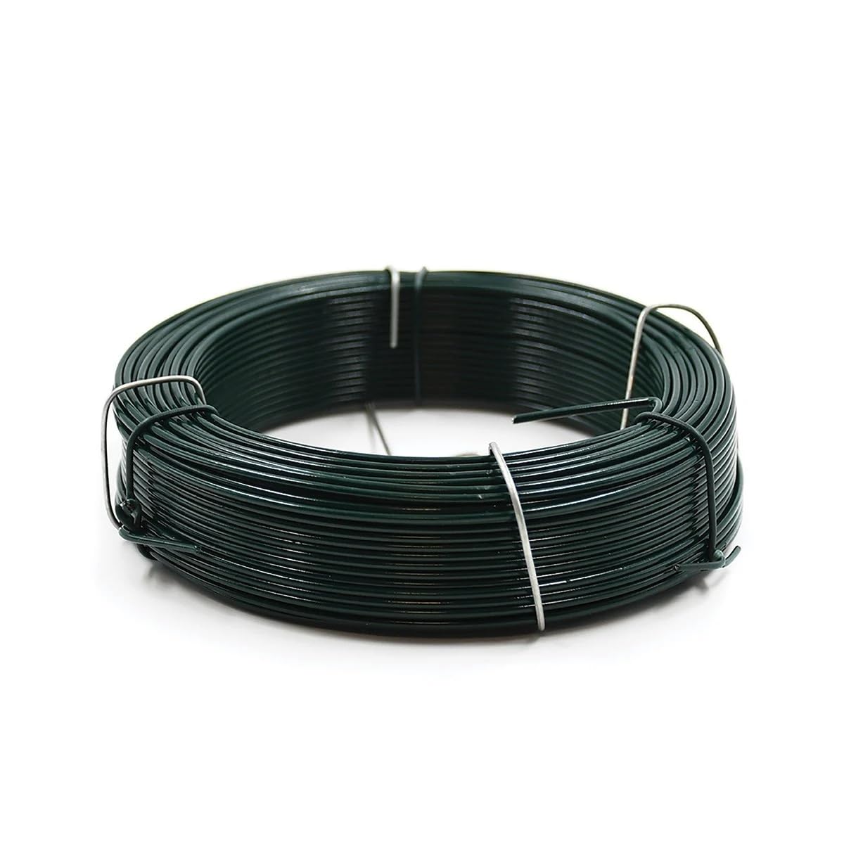 50m Garden Wire | Green Plastic Coated Plant Support Wire For Tomatoes, Bonsai, Climbing Plants, Greenhouse Gardening And Trellis Training