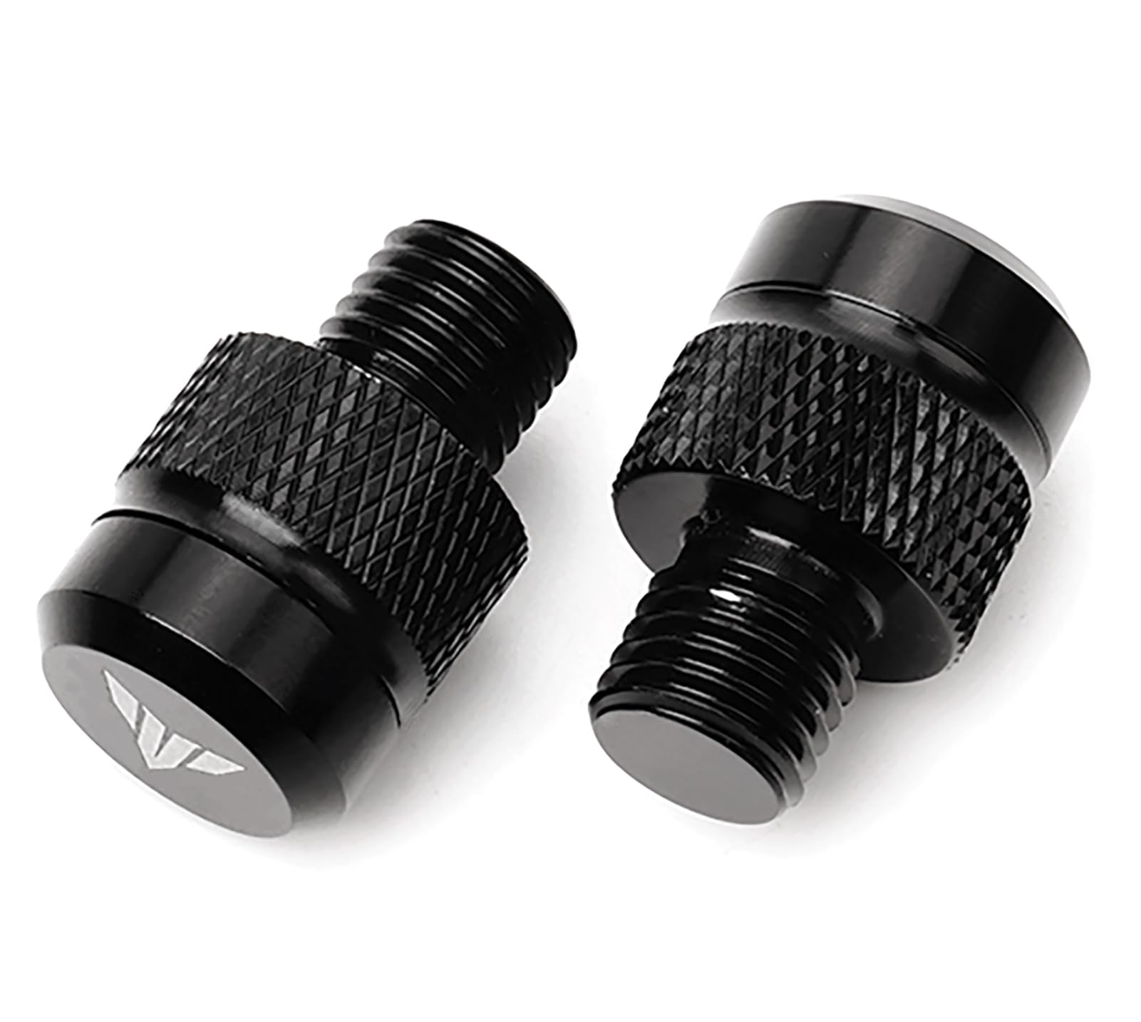 MOWOK 2pcs M10* 1.25 tornillos tapón agujero espejo retrovisor motocicleta para Yamaha MT 07 09 25 MT07 MT09 MT10 SP MT25 FZ09 FZ07 (negro)