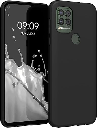 kwmobile Funda compatible con Motorola Moto G Stylus 5G - Funda protectora de silicona TPU suave y delgada - Negro mate
