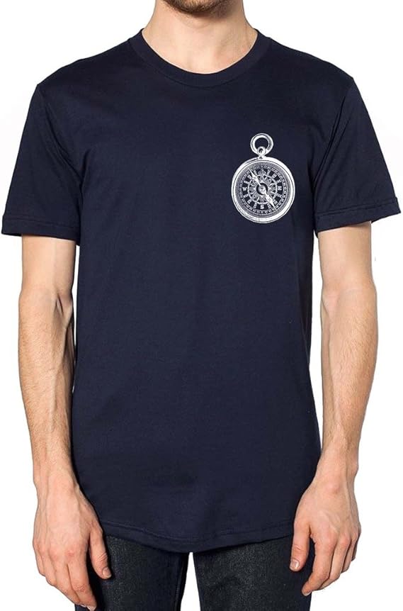 Compass Logo T Shirt Navy Amazon.co.uk Fashion