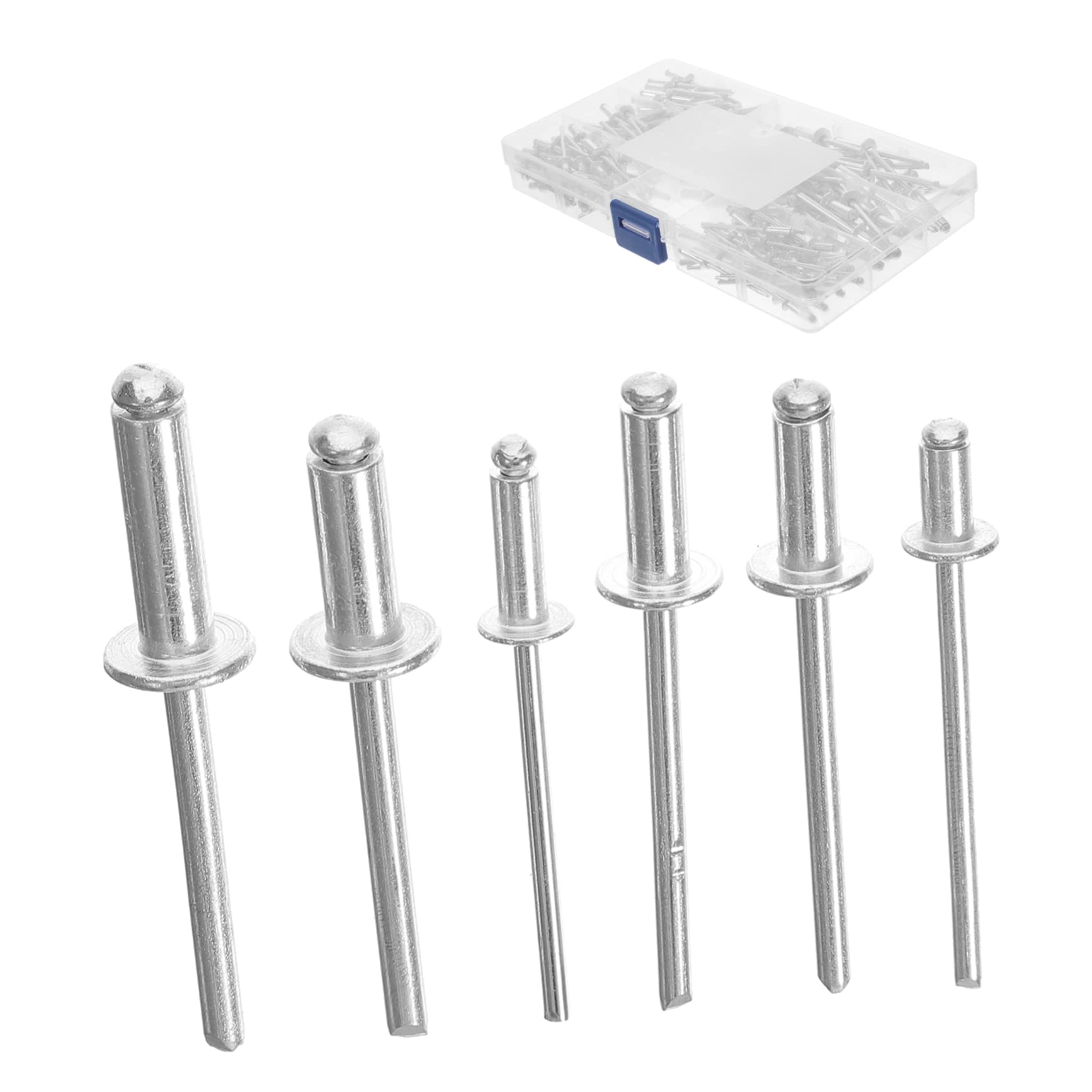 Vaguelly 1 Box Round head blind rivets metal decor metal trim rivets for metal prime rivets assortments metal rivets hardware nuts self-plugging rivet rivets fastener Pop Rivets boxed set