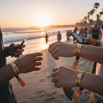 30/100/1000pcs Custom Cloth Wristbands,Sublimation Printed Satin Personalized Colored Event Wristband,Bulk Wrist Band Festival Party Concert VIP Admission