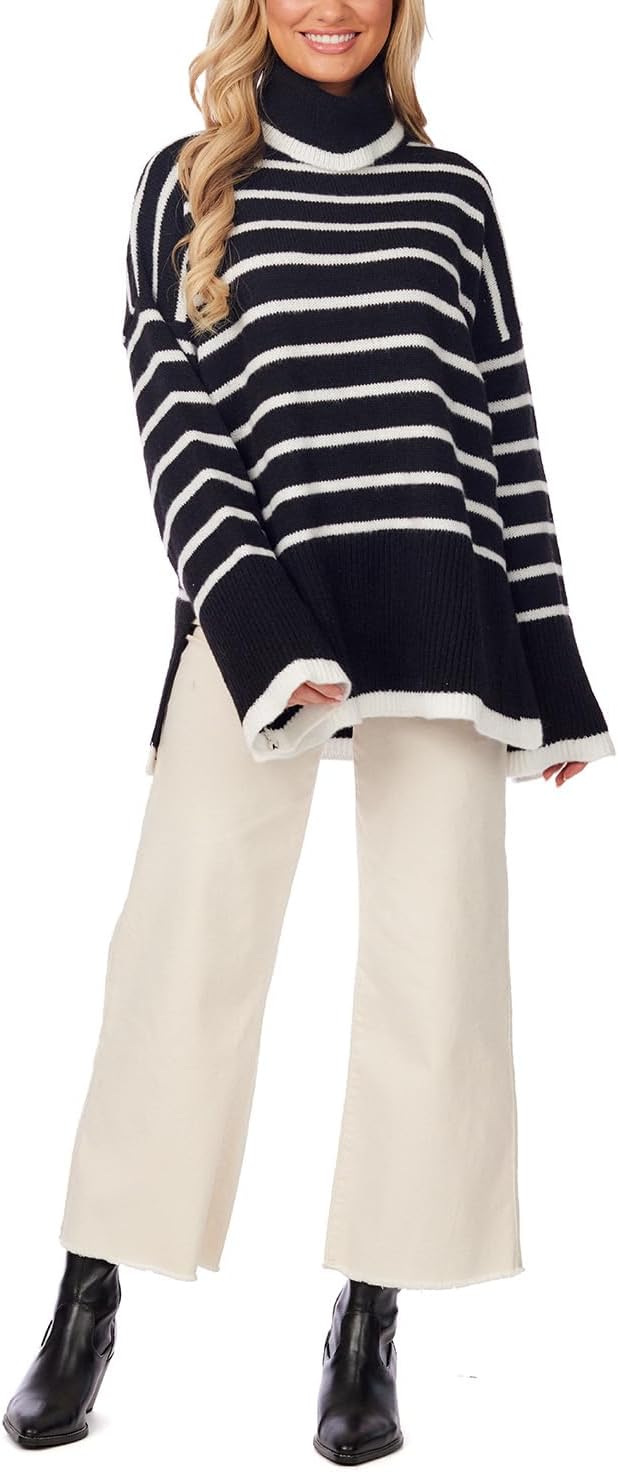 Mud Pie Women Dunn Striped Sweater