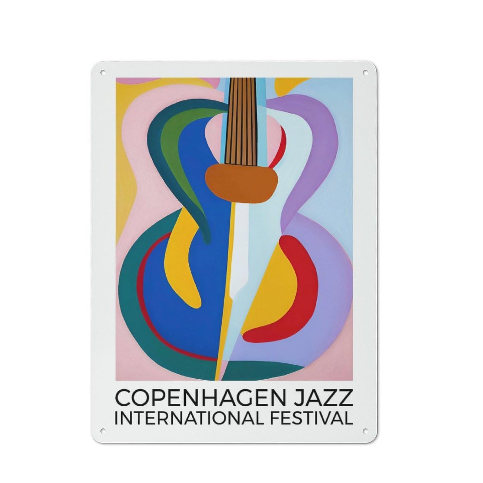 Junmoney Style-5 Vintage Garden Room Metal Sign 40X30cm Featuring Copenhagen Jazz Festival, Utility Space Decor For Shed, Garden Room, Porch Or Garage