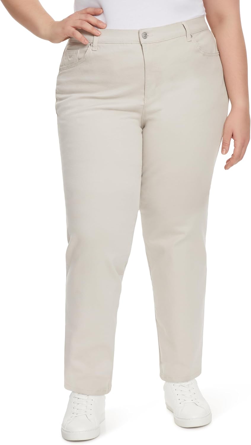 Gloria Vanderbilt Womens Amanda Classic High Rise Tapered Jean Plus