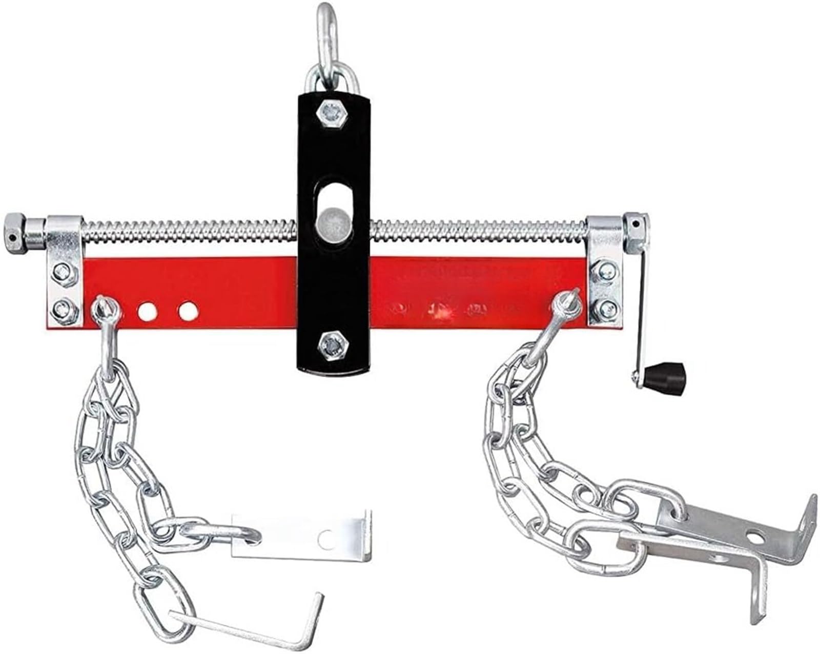 THE WHITE SHOP Engine Load Leveler, 3/4 Ton (1,500 lb.) Engine Hoist Shop Crane Accessory with Adjustable Handle, Steel 3 Position Engine Leveler