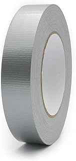 Duct Tape 1 Inch X 44 Yards, 8.5 mil Thickness, Heavy Duty Silver Grey Duct Tape, No Residue, Waterproof, Tear by Hand for Repairs, Industrial, Professional Use