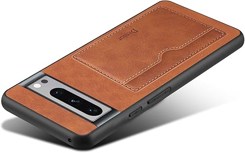 Miniatura 7 de Hongxinyu Funda delgada de piel sintética para Google Pixel 8 2023, soporte para ranura para tarjeta de crédito, funda protectora ligera de carga