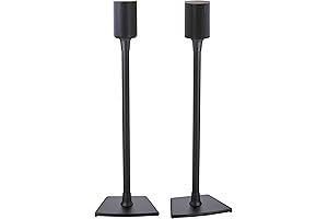 Wireless Speaker Stands for Sonos Era 100 - Pair (Black)