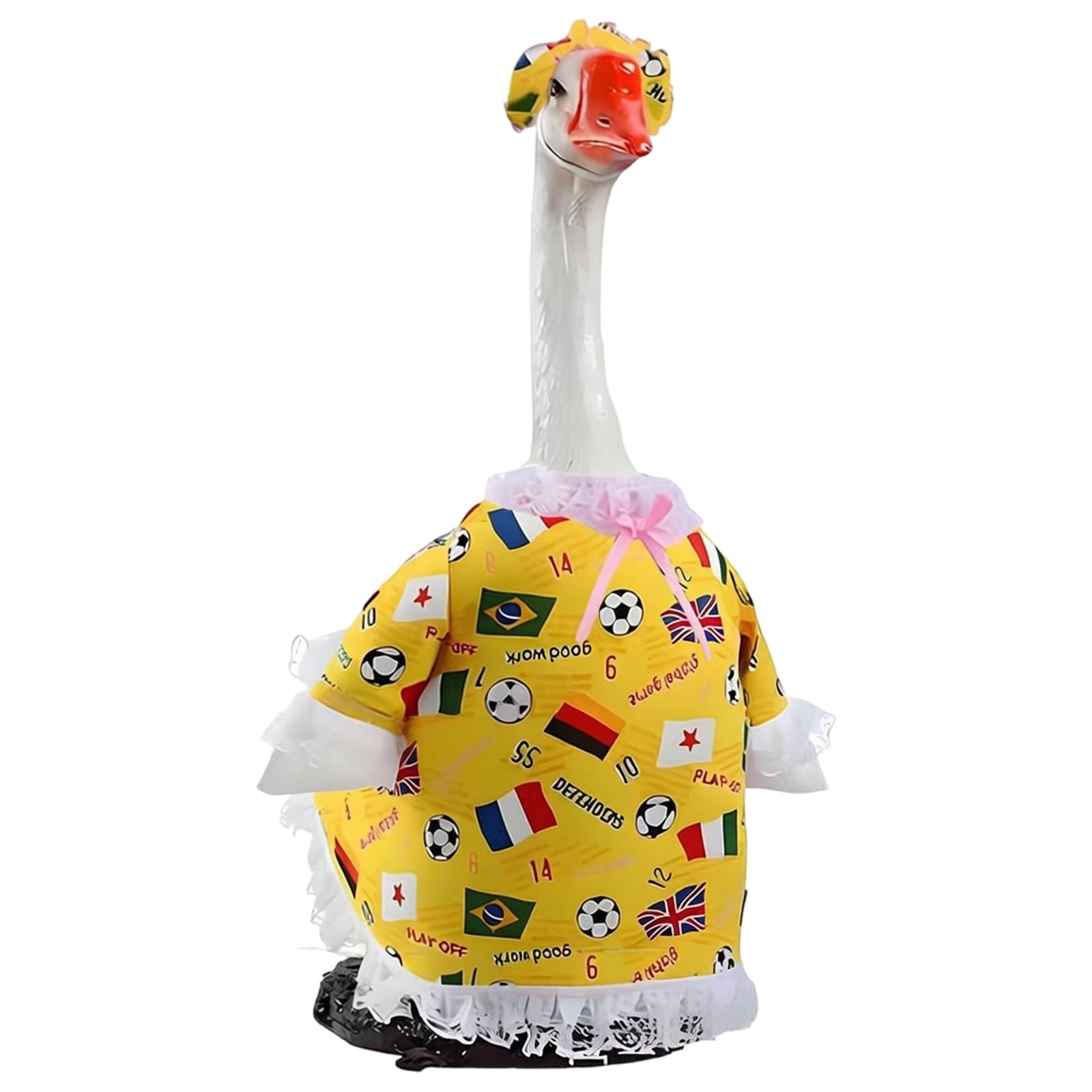 Piceioep Geese Outfits Football Geese Outfit Spring Porch Statue Clothes for Outdoor Yard Garden Decoration Garden Decoration Waterfowl