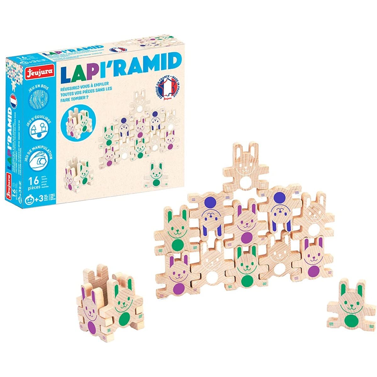 Jeujura - 8466 - LAPI'RAMID - 16 pieces