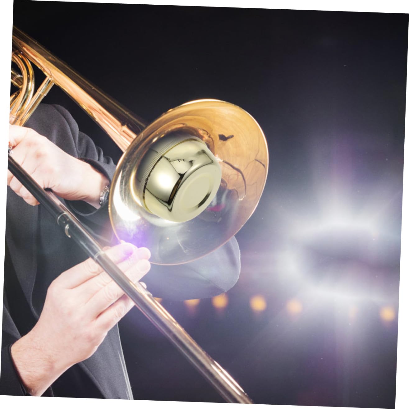 Sourdine Simple pour Trombone en Abs, Lot de 1, Or