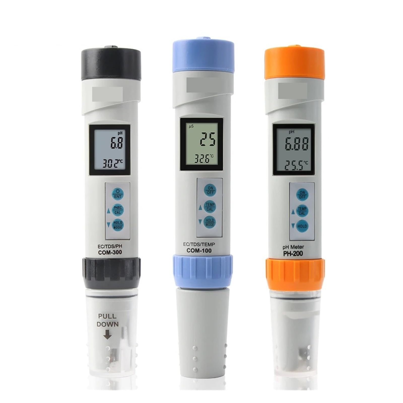 JVDDI Digital TDS EC Temp PH Meter ±0.1 High Accuracy Water Quality Tester Waterproof for Aquarium Pool(Nero)