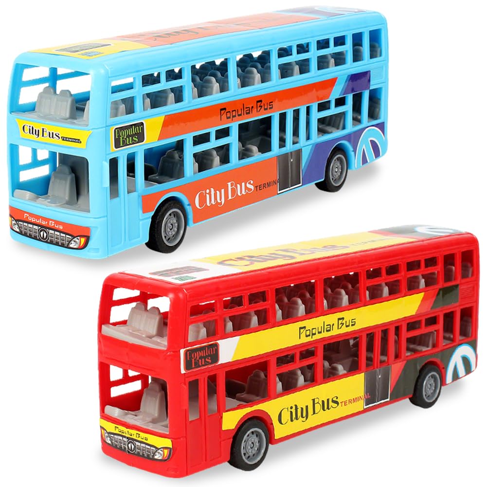 Autobús de Juguete, Coches de Juguetes para Niños Modelo de Autobús Tirar Hacia Vehículos Mini Autobúses de Juguete Vehículos Fricción Mini Auto de Juguetes Regalo Cumpleaños para Niños(Amarillo) — view 12